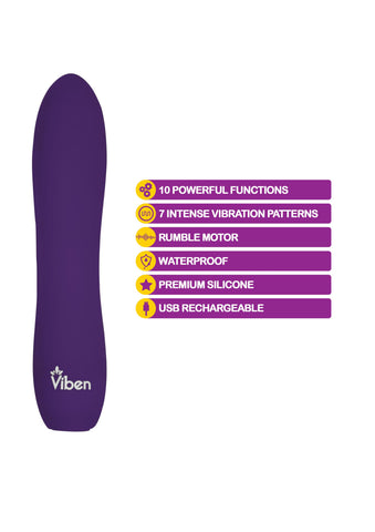 Vivacious - Violet - Intense 10-Function Bullet Vivacious - Violet - Intense 10-Function Bullet