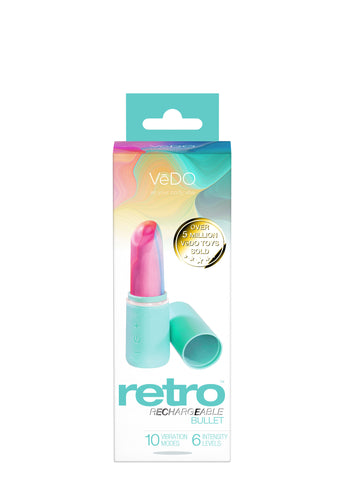 Retro Rechargeable Bullet - Turquoise Retro Rechargeable Bullet - Turquoise