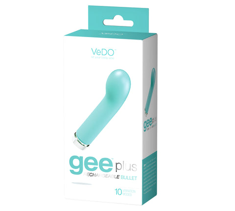 Gee Plus Rechargeable Mini Vibe - Tease Me Turquoise Gee Plus Rechargeable Mini Vibe - Tease Me Turquoise