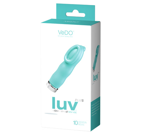 Luv Plus Rechargeable Mini Vibe - Tease Me Turquoise Luv Plus Rechargeable Mini Vibe - Tease Me Turquoise