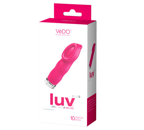 Luv Plus Rechargeable Mini Vibe - Hot in Bed Pink Luv Plus Rechargeable Mini Vibe - Hot in Bed Pink
