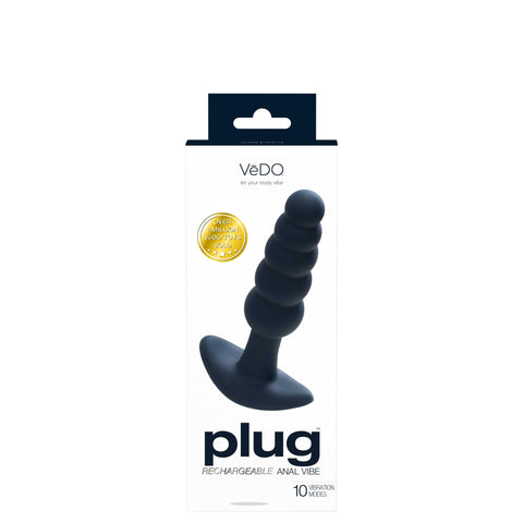 Plug Rechargeable Anal Vibe - Black Pearl Plug Rechargeable Anal Vibe - Black Pearl