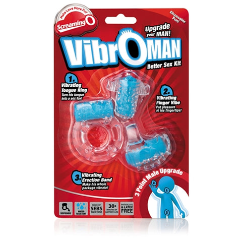 Screaming O Vibro Man - Each - Blue Screaming O Vibro Man - Each - Blue