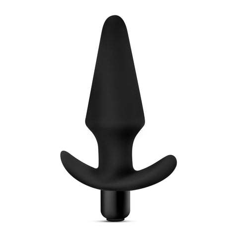 Anal Adventures Platinum - Silicone Vibrating Plug - Black