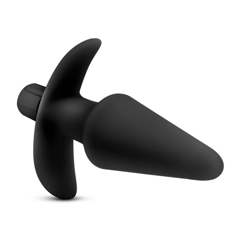 Anal Adventures Platinum - Silicone Vibrating Plug - Black