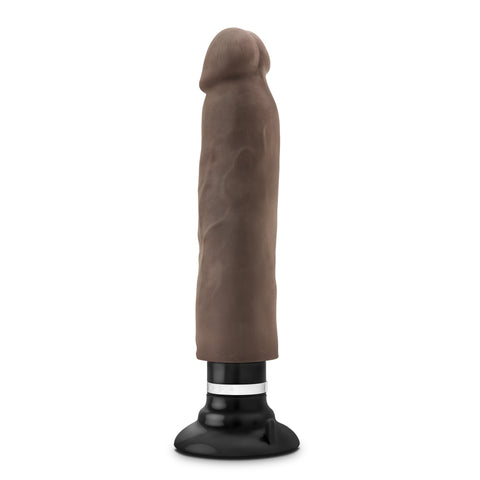 Au Naturel - 11 Inch Sensa Feel Magnum Vibrating  Dong - Chocolate