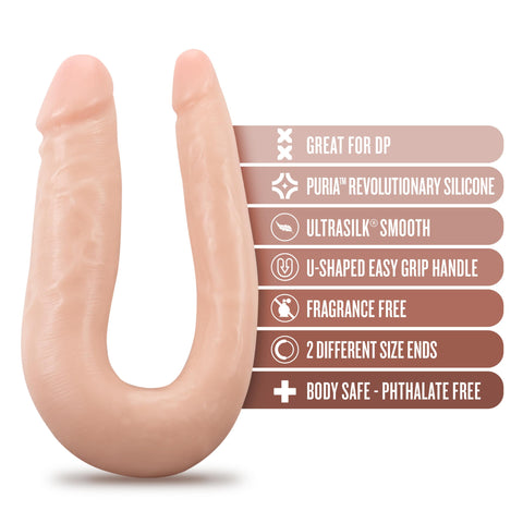 Dr. Skin Silicone - Dr. Double - 12 Inch Double  Dong - Vanilla