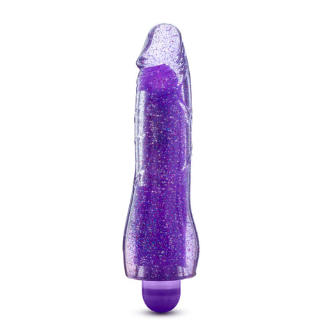 Glow Dicks - Molly Glitter Vibrator - Purple