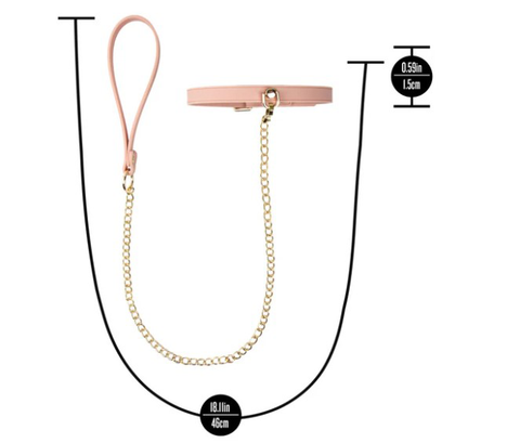 Temptasia Ardor - Collar and Leash - Pink
