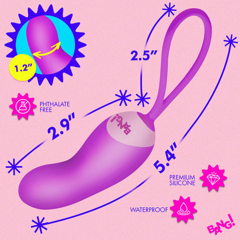 Silicone Mini Vibe With Remote - Purple
