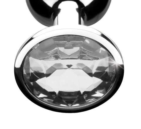 Clear Gem Anal Plug - Medium