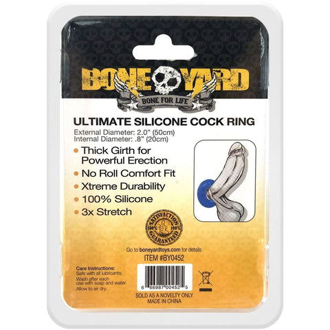 Ultimate Silicone Cock Ring - Blue