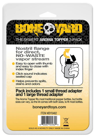 The Skwert Aroma Topper - 2 Pack - 1 Small and  1 Small and 1 Large Thread Adapter