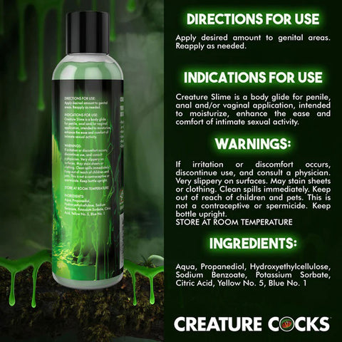 8oz Creature Slime Green Slime Water-Based - Lubricant