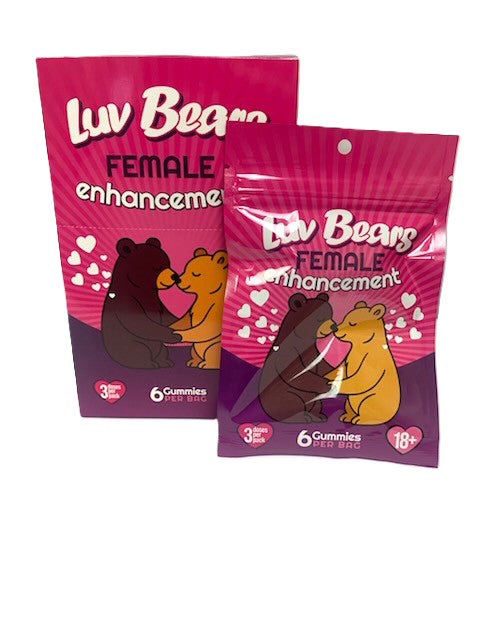 Luv Bear Gummy for Her Display of 20 Count - 3 Doses Per Pack