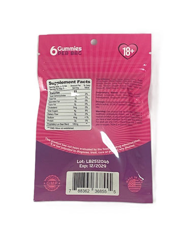Luv Bear Gummy for Her Display of 20 Count - 3 Doses Per Pack