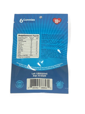 Luv Bear Gummy for Him Display of 20 Count - 3 Doses Per Pack