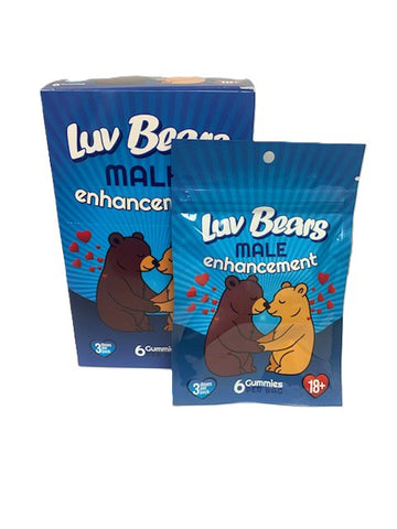 Luv Bear Gummy for Him Display of 20 Count - 3 Doses Per Pack