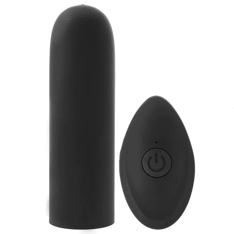 Pink Pussycat Vibrating Remote Control Bullet -  Black