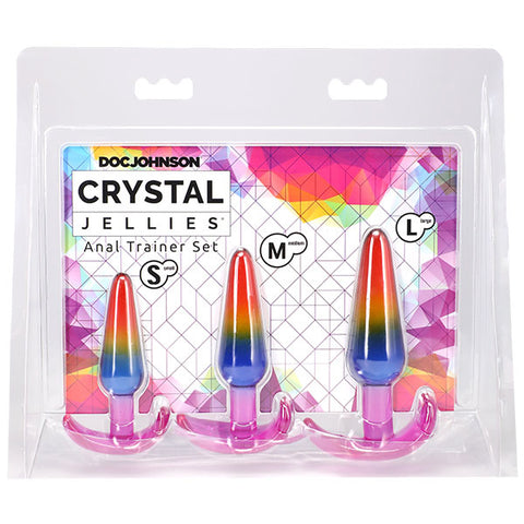 Crystal Jellies - Anal Trainer Set - Rainbow