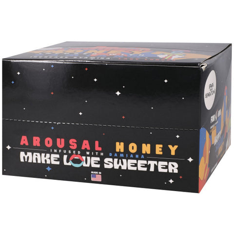 Happy Schlong His Honey Arousal Honey 12pk Display - 15g Per Pack