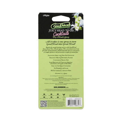 Goodhead Juicy Head Cocktails Dry Mouth Spray to-Go - Mojito