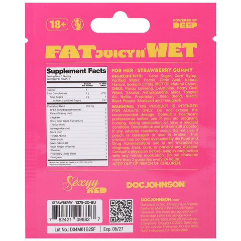 Sexyy Red - Her Sexual Stimulation Gummies - 12 Pack Display - Strawberry