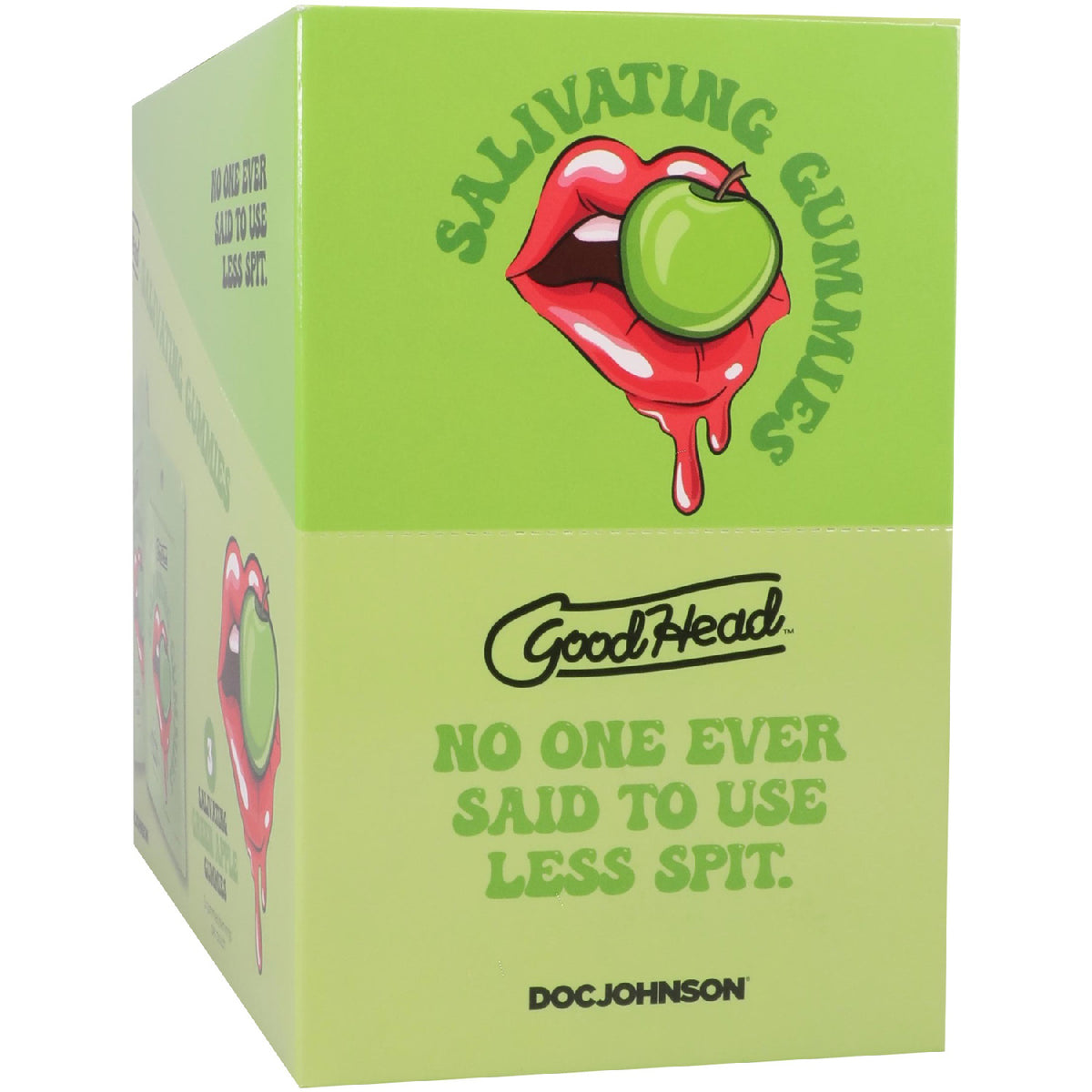 Goodhead - Salivating Gummies 24 Pk Display (3 Pcs Per Pouch) - Green Apple