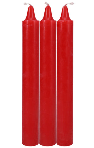 Japanese Drip Candles - 3 Pack - Red