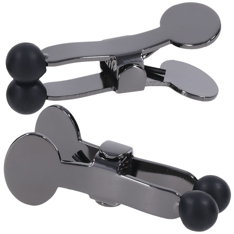 Merci - Nippers - Stainless Steel Nipple Clamps With Silicone Tip - Black