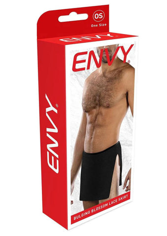 Bulging Blossom Lace Skirt - Os - Black