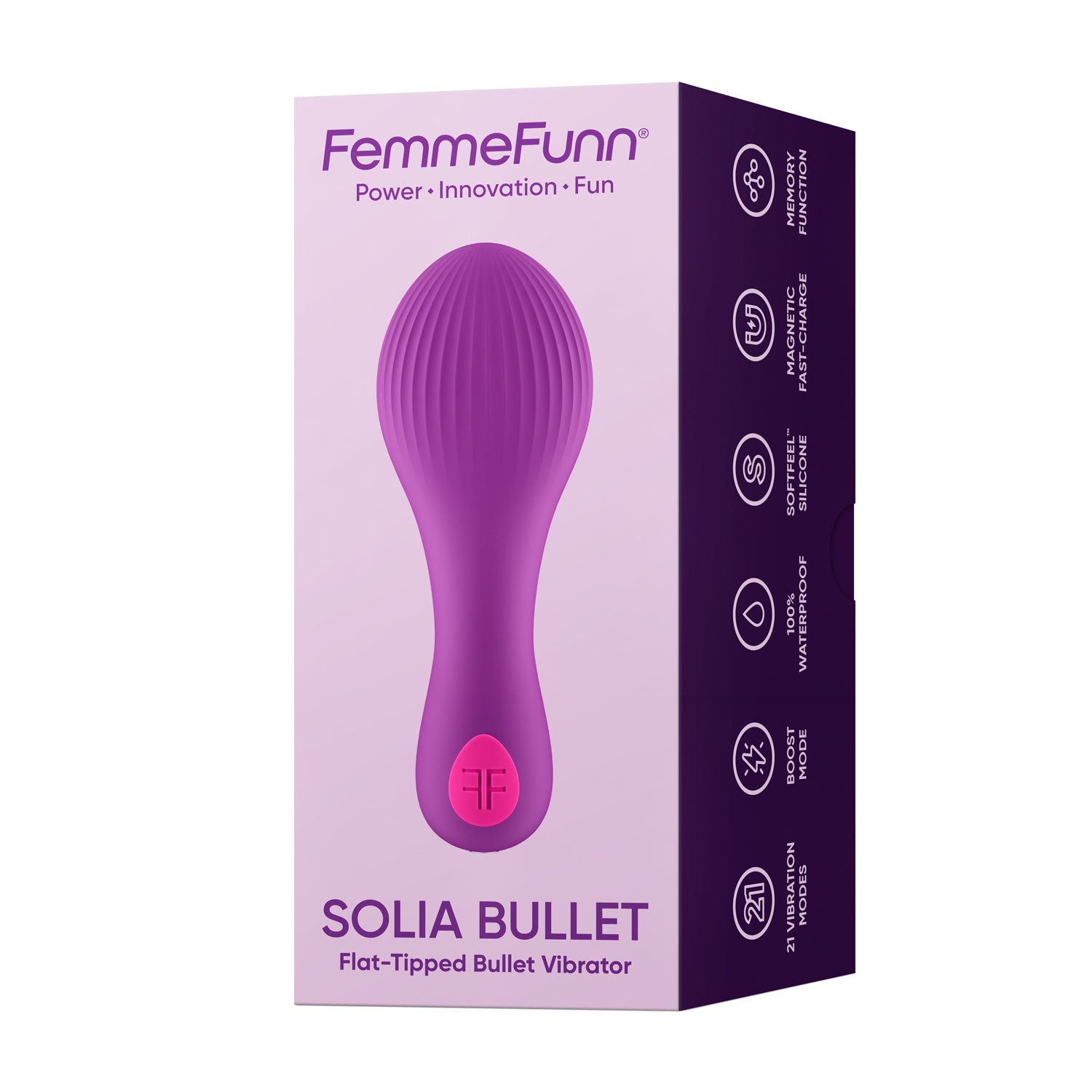 Solia Bullet Flat Tipped Vibrator - Purple Libido Lifted Solia Bullet Flat Tipped Vibrator - Purple Libido Lifted
