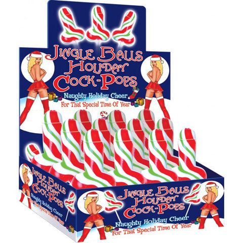 Jingle Balls Holiday Cock Pop - 12 Piece Display