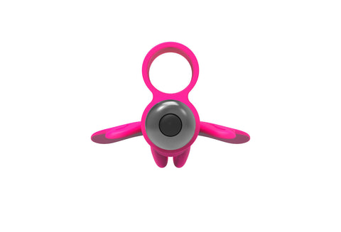 The 9's Flirt Finger Butterfly Finger Vibrator - Pink