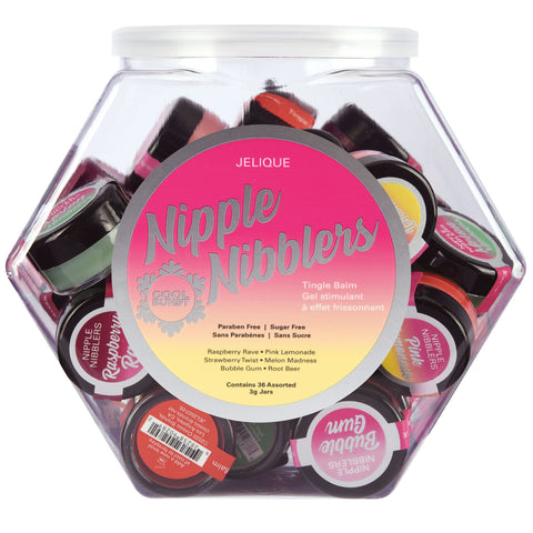 Nipple Nibblers Tingle Balm - 36 Pc. Bowl - 3gm Jars Assorted