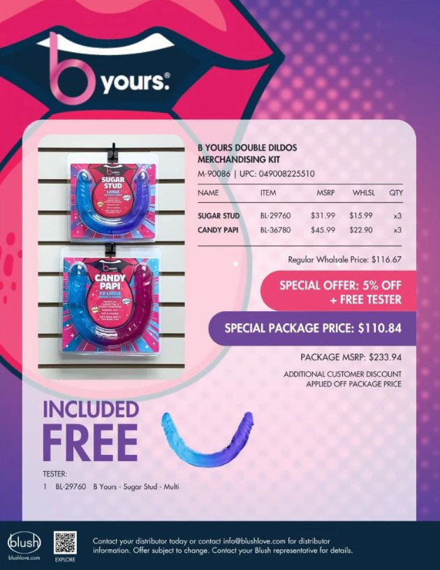 B Yours Double Dildos Merchandising Kit