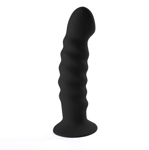 Kendall Silicone Dong Swirled Satin Finish - Black