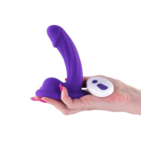 Colours Curve Vibrating 5" Dildo - Purple
