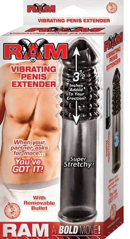 Ram Vibrating Penis Extender - Smoke