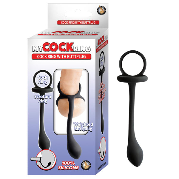 My Cockring Cring With Buttplug - Black