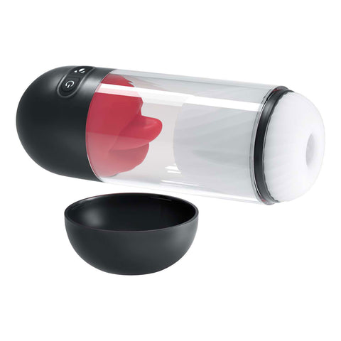 Delite Masturbator With Tongue Action - White