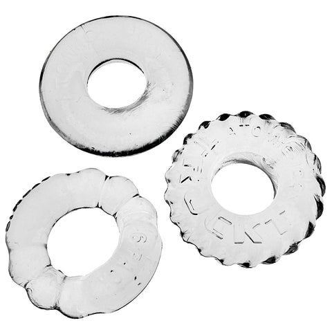 Bonemaker 3-Pack Boner Rings - Clear