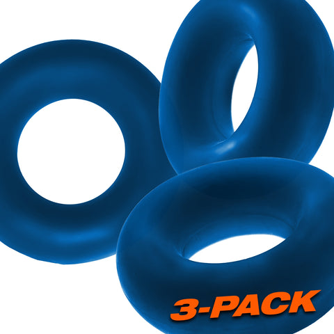 Fat Willy 3-Pack Jumbo C-Rings - Space Blue