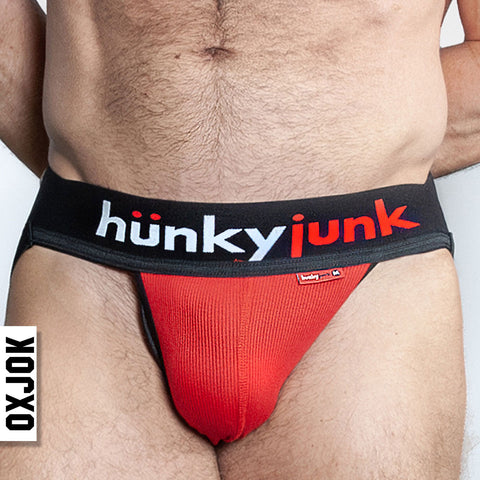 Hunker Comfy-Pouch Slider-Strap Jock Red Hot Large