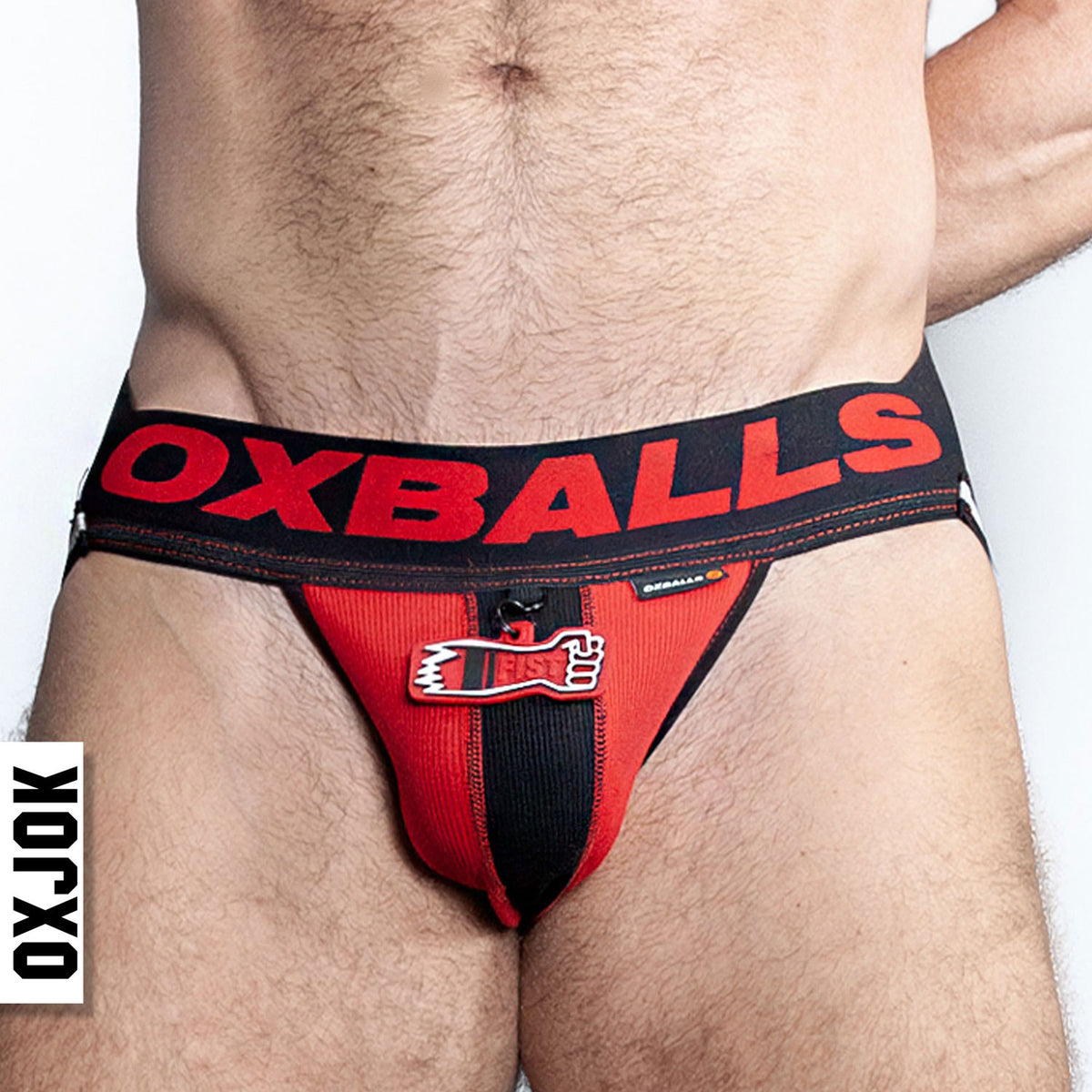 Fisterjock 3d Fist Tagger Jock Black/red Small