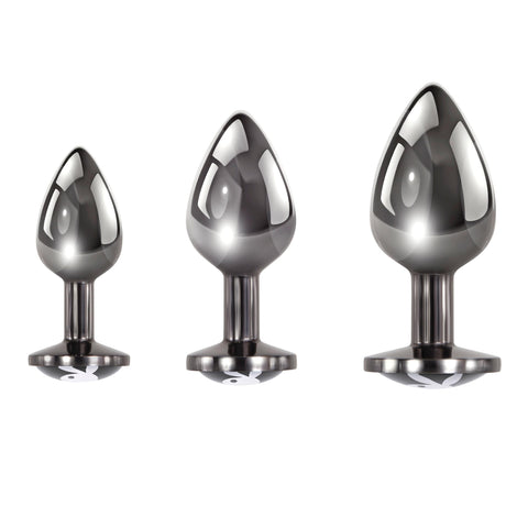 Pleasure 3 Ways - Butt Plug - Hematite