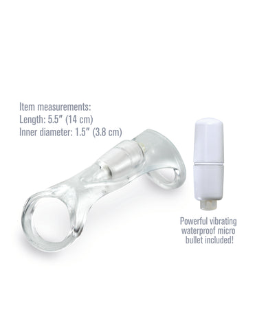 Fantasy X-Tensions Vibrating Cock Sling - Clear