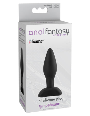 Anal Fantasy Collection Mini Silicone Plug - Black