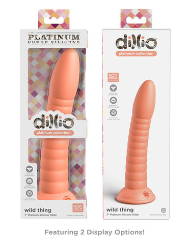 Dillio Platinum - Wild Thing 7 Inch Dildo - Peach