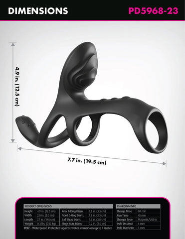 Fantasy C-Ringz Ultimate Couples Cage Max - Black